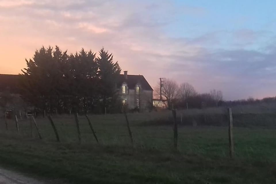 Property building, Natural landscape, Sunset