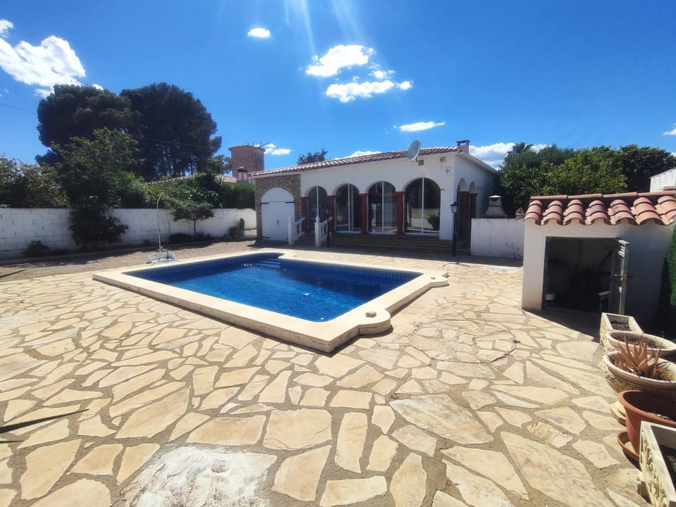 Property building, Patio, Pool view, Swimming pool
