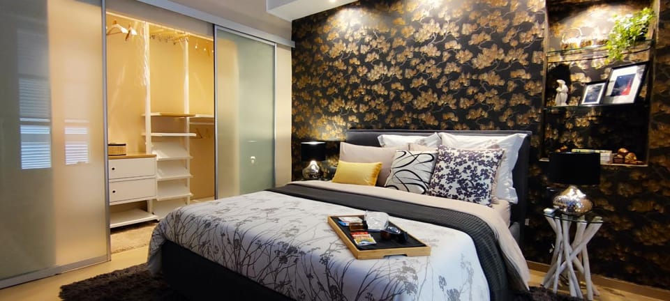 Bed, Photo of the whole room, Bedroom, hair dresser