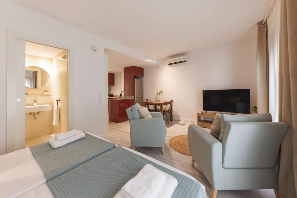 Living room, air conditioner