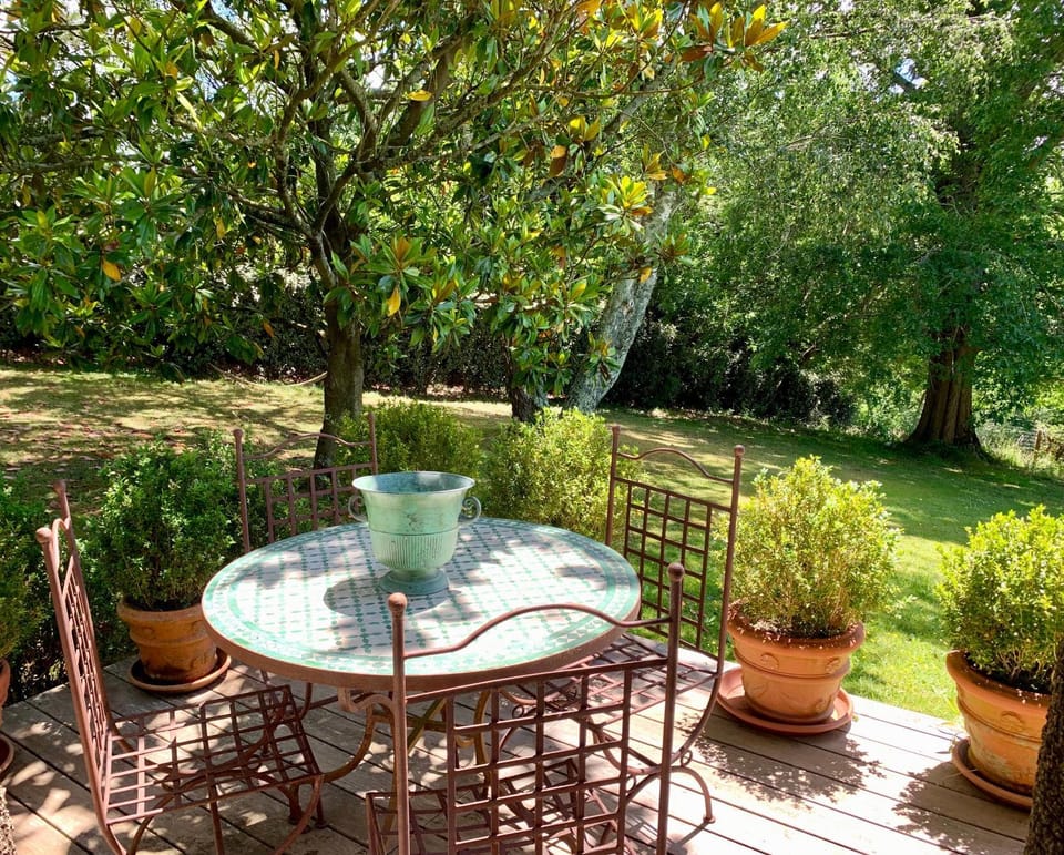 Patio, Natural landscape, Garden view