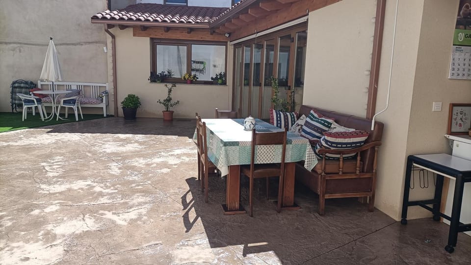 Patio, Seating area, Dining area
