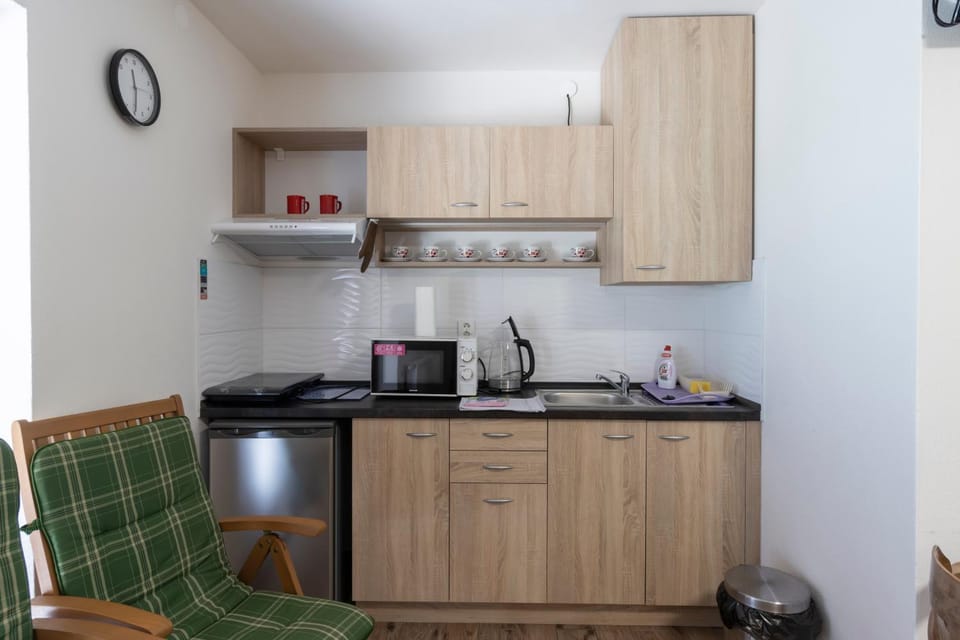 Coffee/tea facilities, Kitchen or kitchenette, minibar, stove