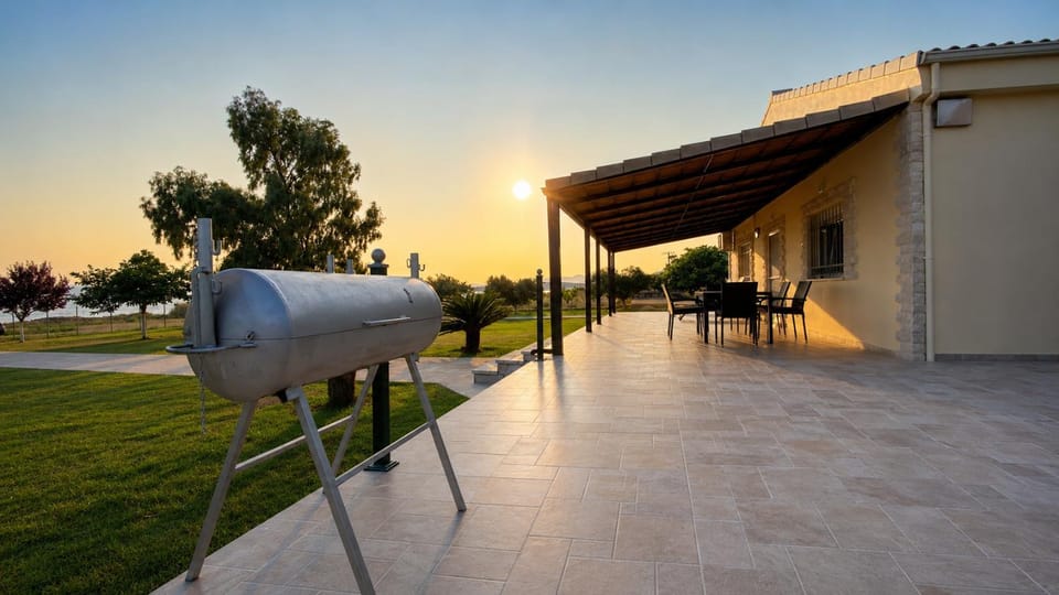 Property building, BBQ facilities, Sunrise