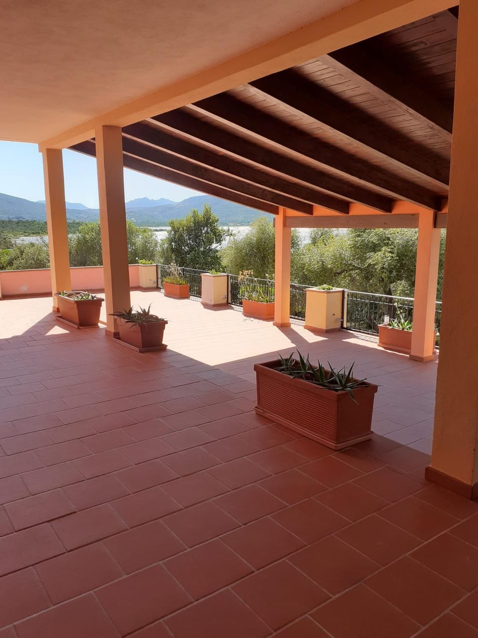 Summer, Balcony/Terrace, Mountain view, Pool view, Inner courtyard view