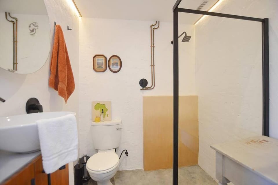 Shower, Toilet, Bathroom, towels