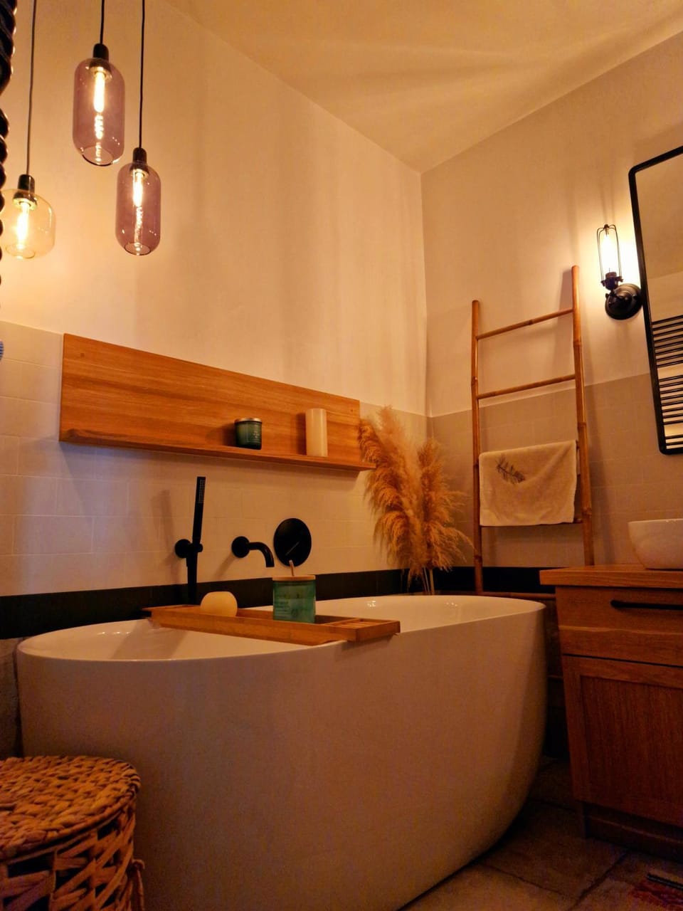 Bathroom, Seating area, Bath