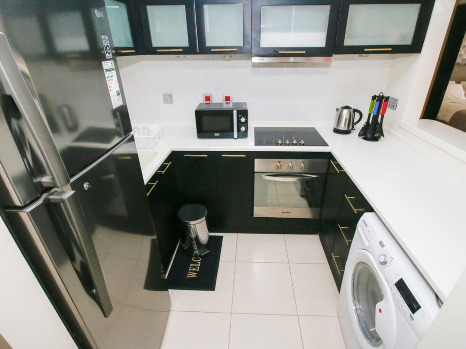 Kitchen or kitchenette, minibar, pet friendly, stove, toaster, washing machine