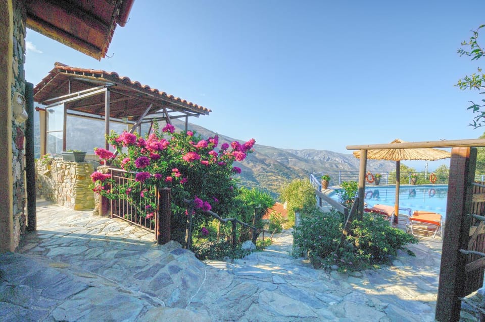 Natural landscape, Garden, Garden view, Mountain view