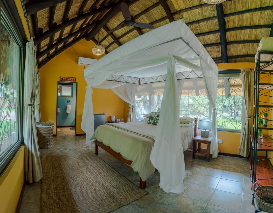 Bed, Bedroom, air conditioner