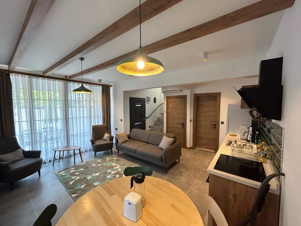 Communal lounge/ TV room, TV and multimedia, Kitchen or kitchenette, Living room, Seating area, Dining area