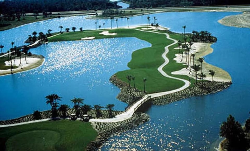 Bird's eye view, Golfcourse, Golfcourse