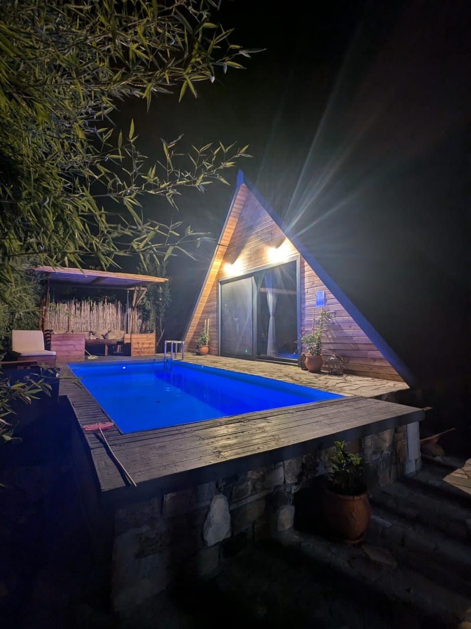 Unique wooden villa with pool House in Halkidiki
