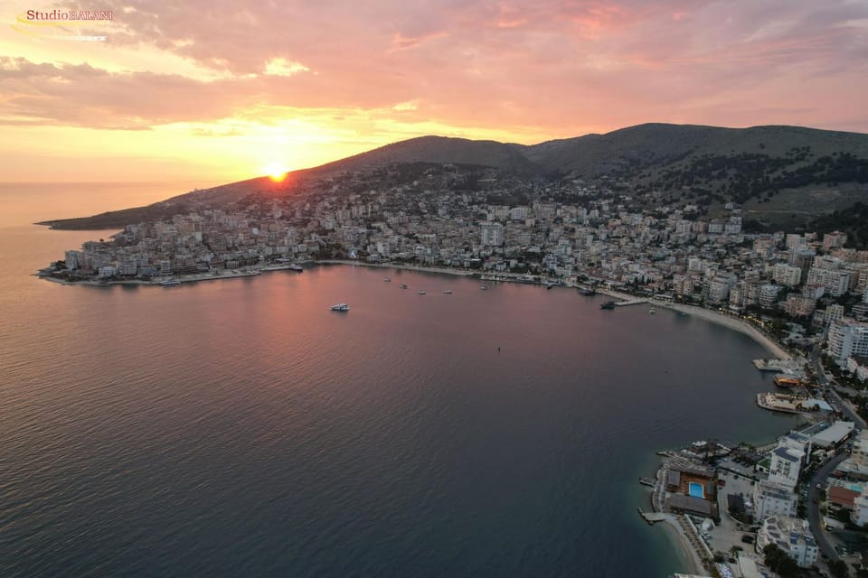 Beach, City view, Sea view, Sunset