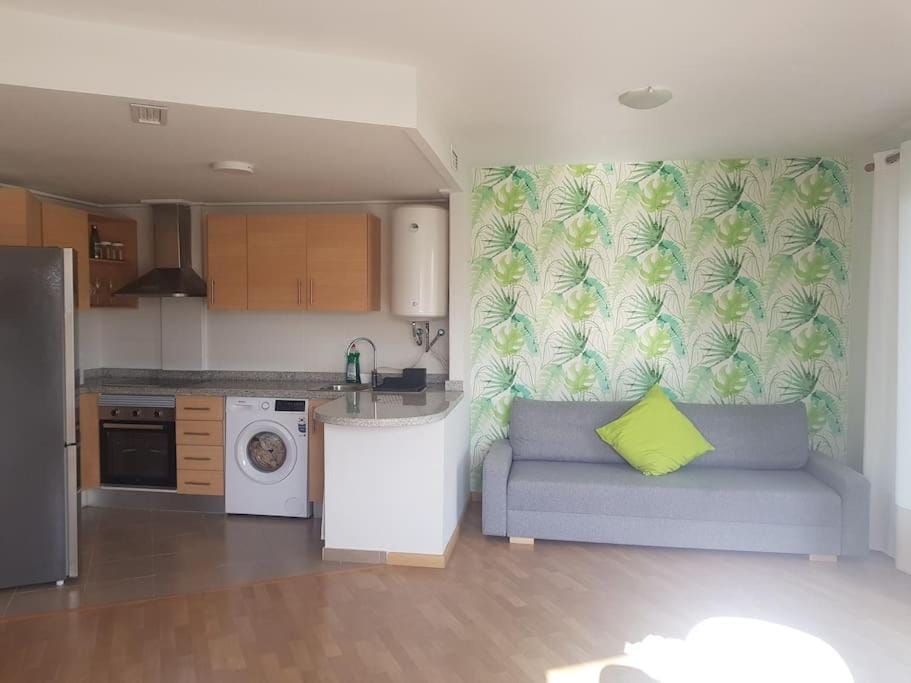 Kitchen or kitchenette, Seating area, minibar, pet friendly, stove, washing machine