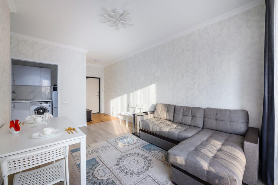 Kitchen or kitchenette, Living room, Dining area