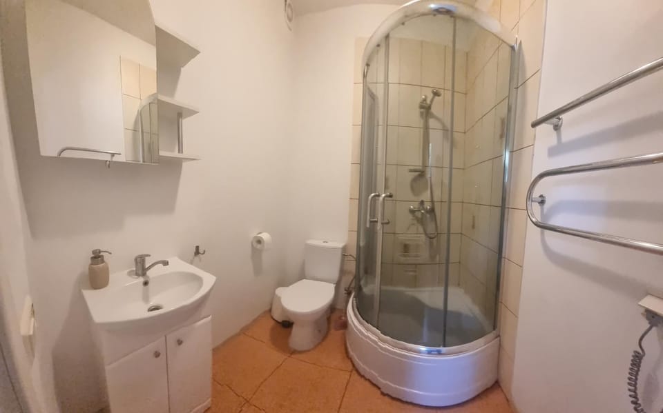 Shower, Toilet, Bathroom, towels