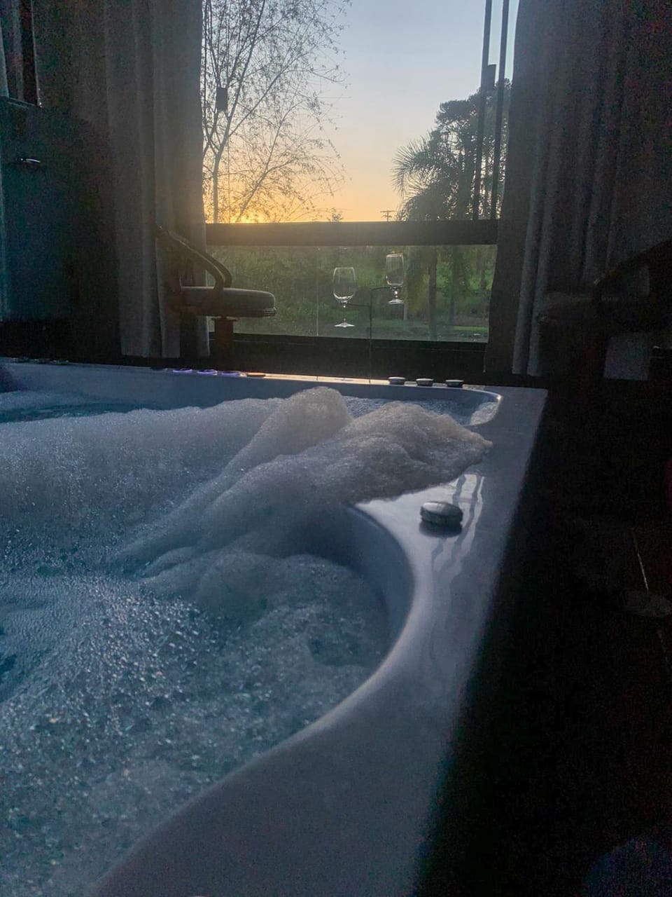 Natural landscape, Hot Tub, Sunset