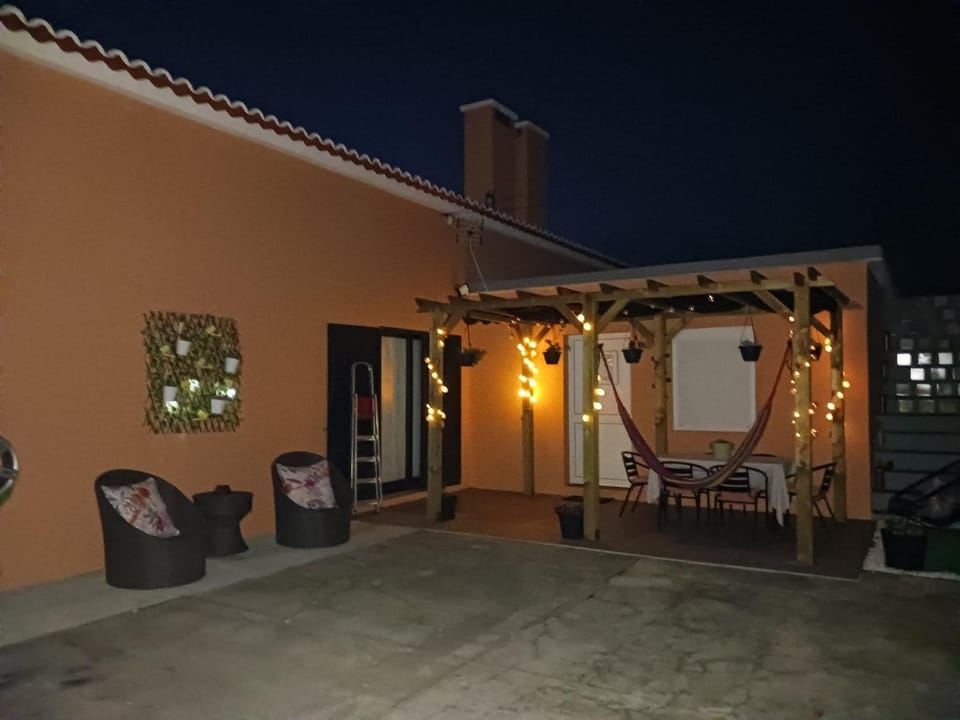 Property building, Patio, Night