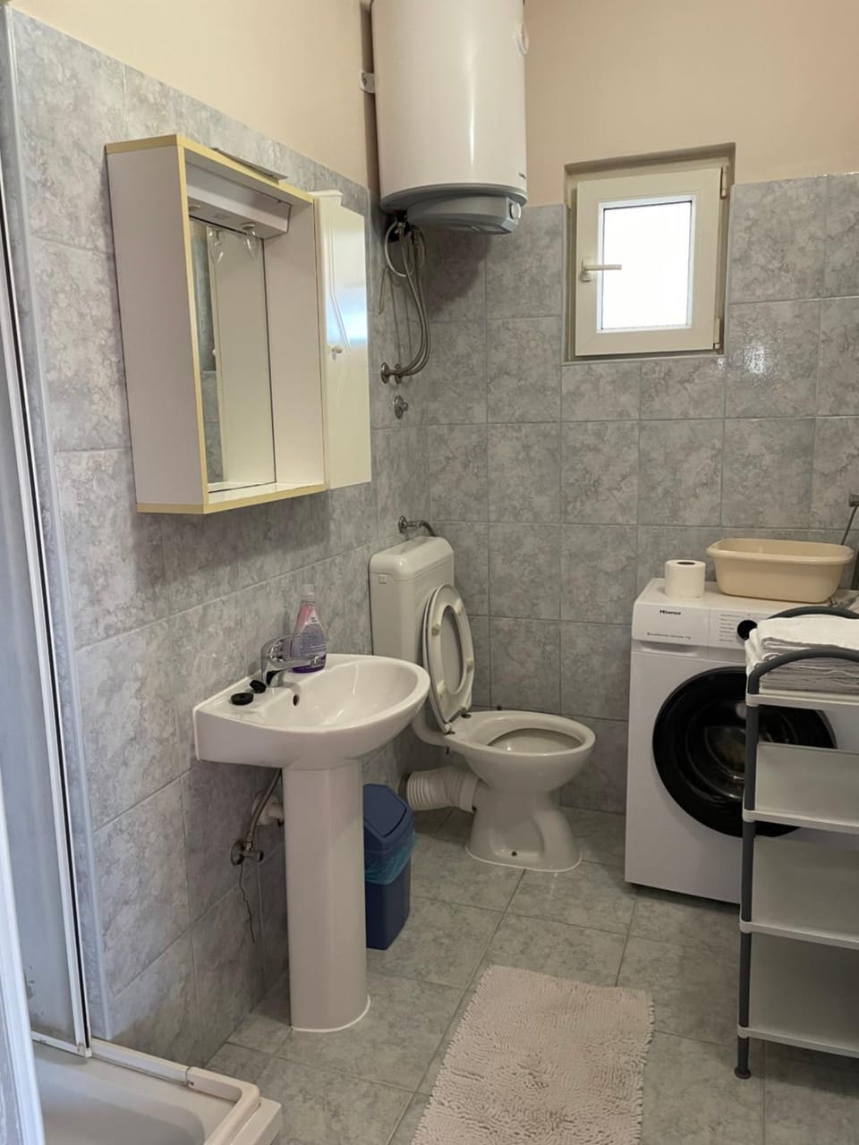 Toilet, Bathroom, washing machine