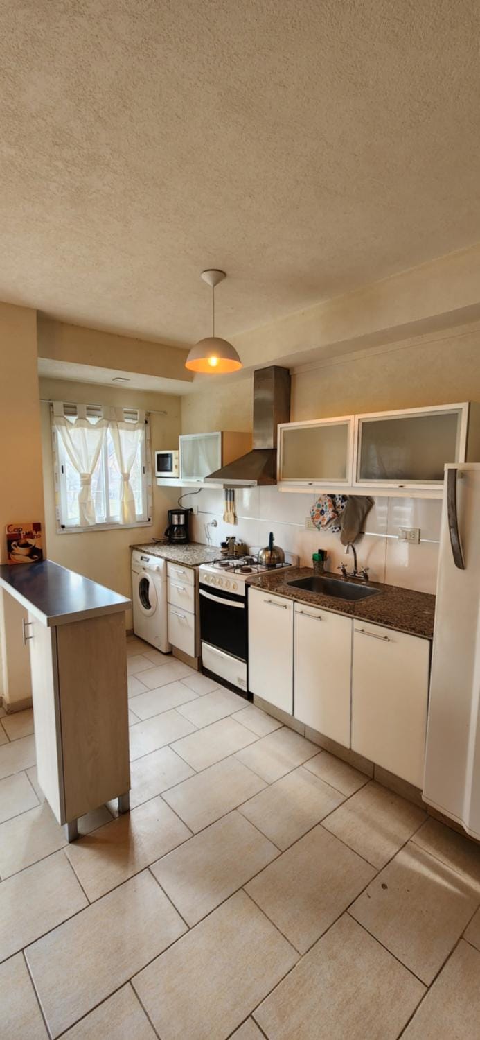Kitchen or kitchenette, oven