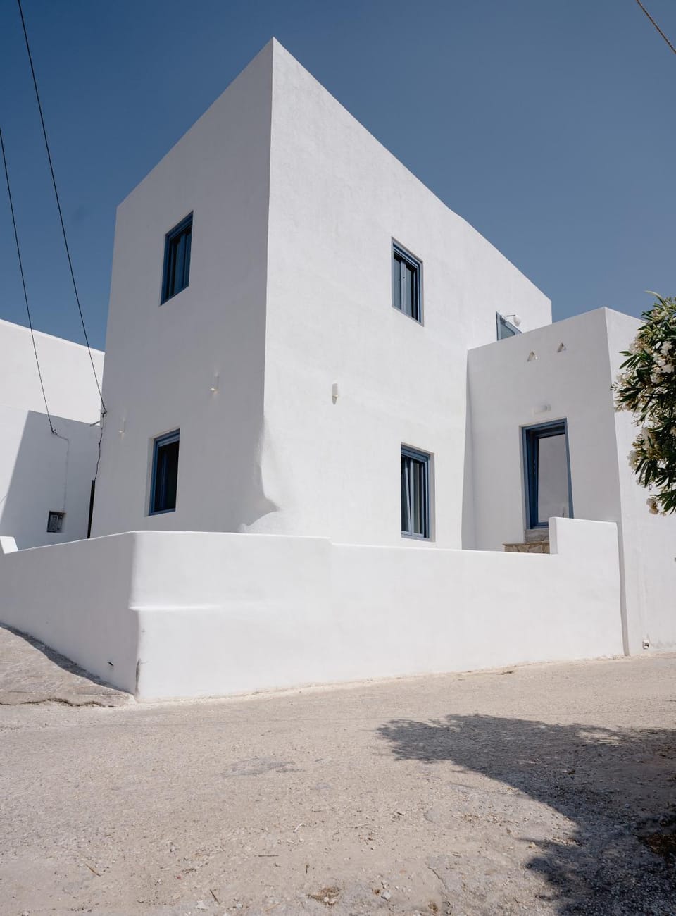 Traditional White House House in Paros, Greece