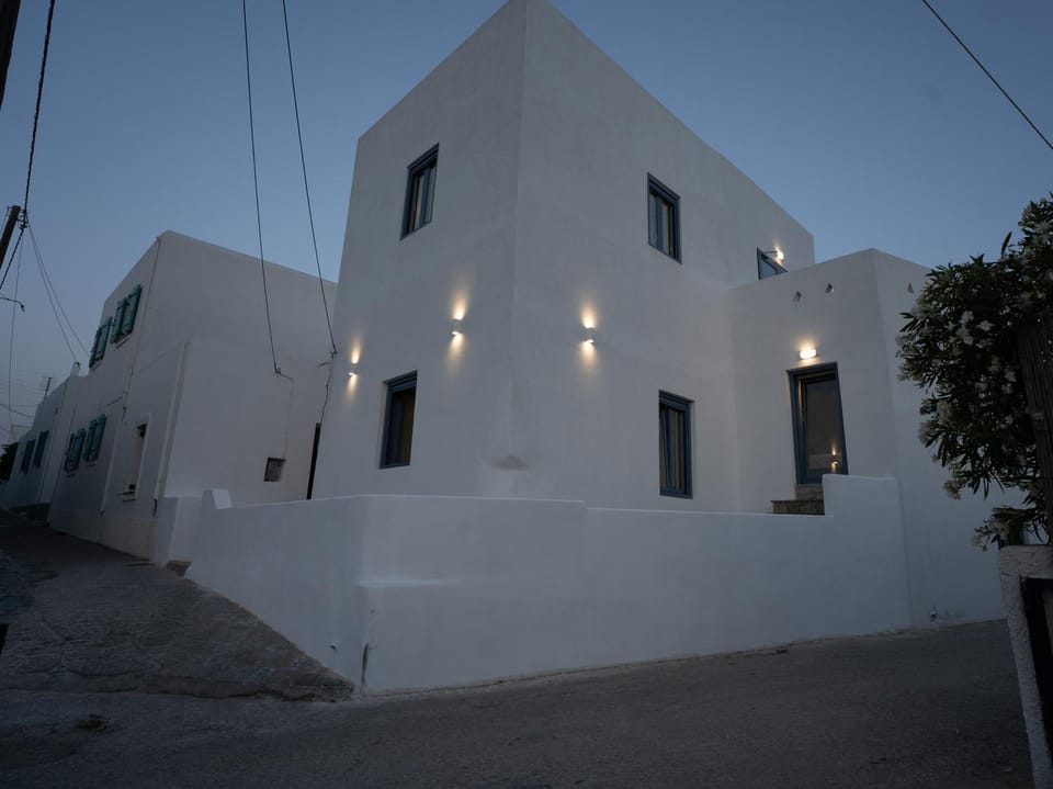 Traditional White House House in Paros, Greece