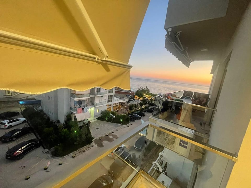View (from property/room), Balcony/Terrace, Sea view, Sunset
