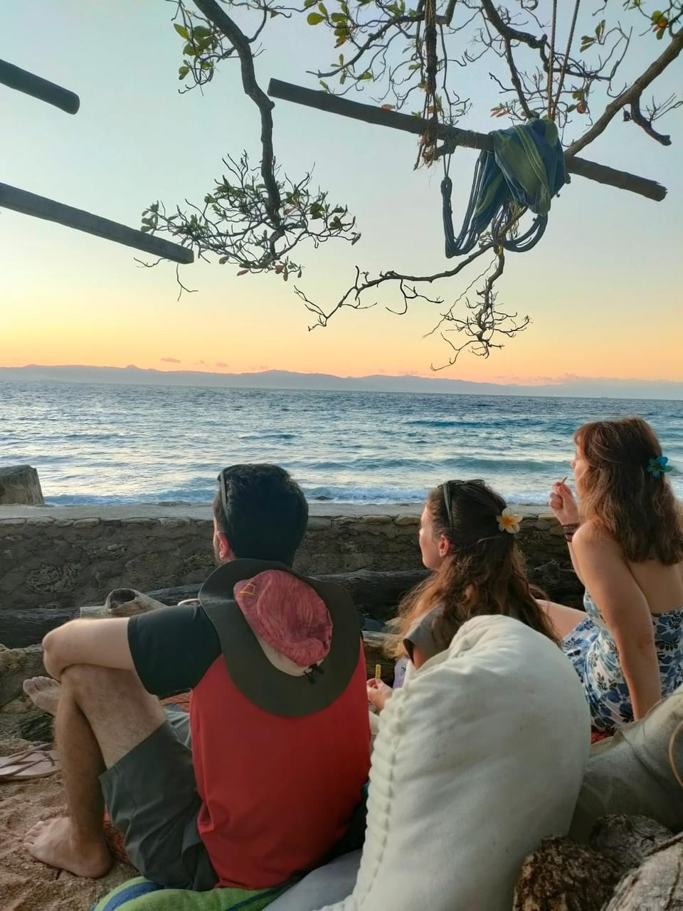 People, Natural landscape, Sea view