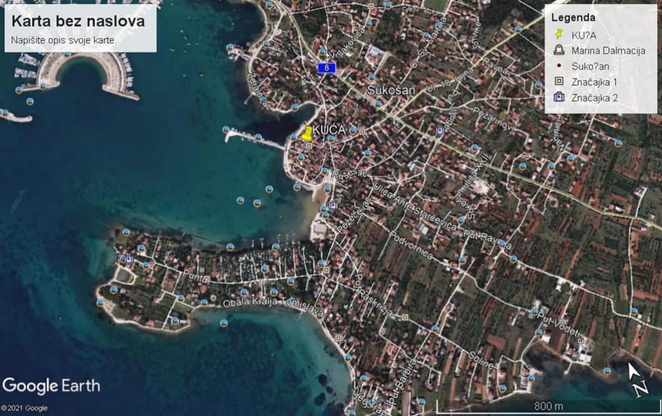 Studio apartment in Sukosan with air conditioning, WiFi 5102-2 Apartment in Šibenik-Knin County, Croatia