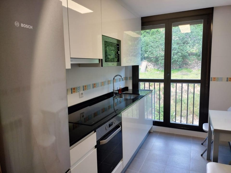Balcony/Terrace, Kitchen or kitchenette, Mountain view