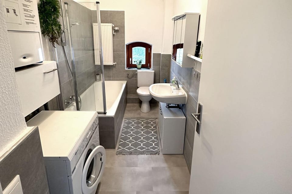 Toilet, Bathroom, washing machine