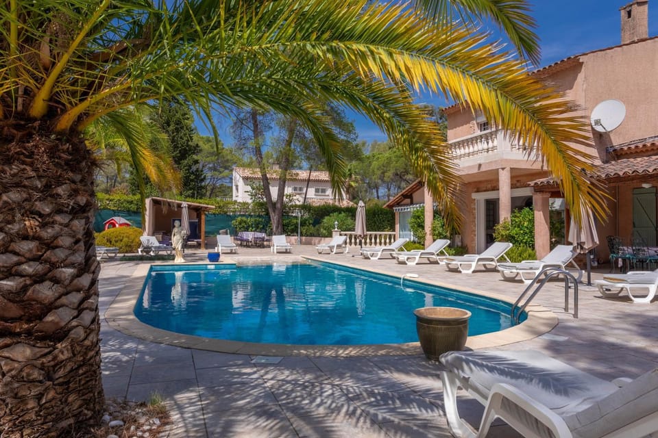 Property building, Living room, Swimming pool