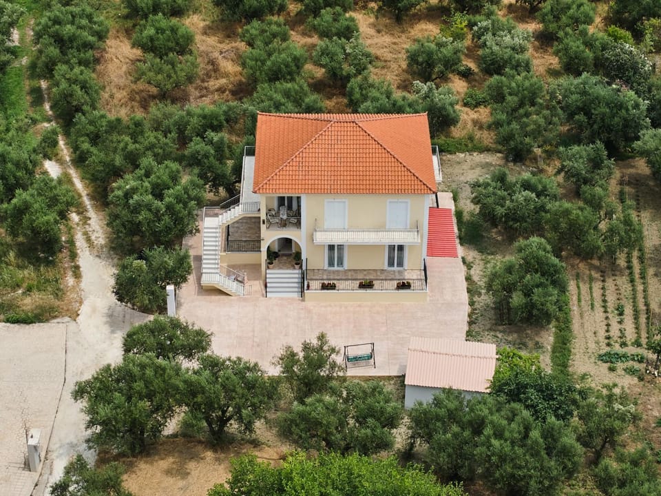 Property building, Spring, Day, Neighbourhood, Natural landscape, Bird's eye view, Garden, Garden view, Street view