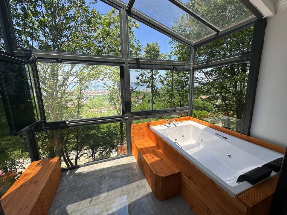 Hot Tub, Bedroom, City view
