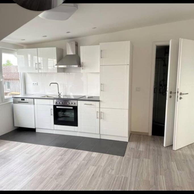 Kitchen or kitchenette, oven, stove