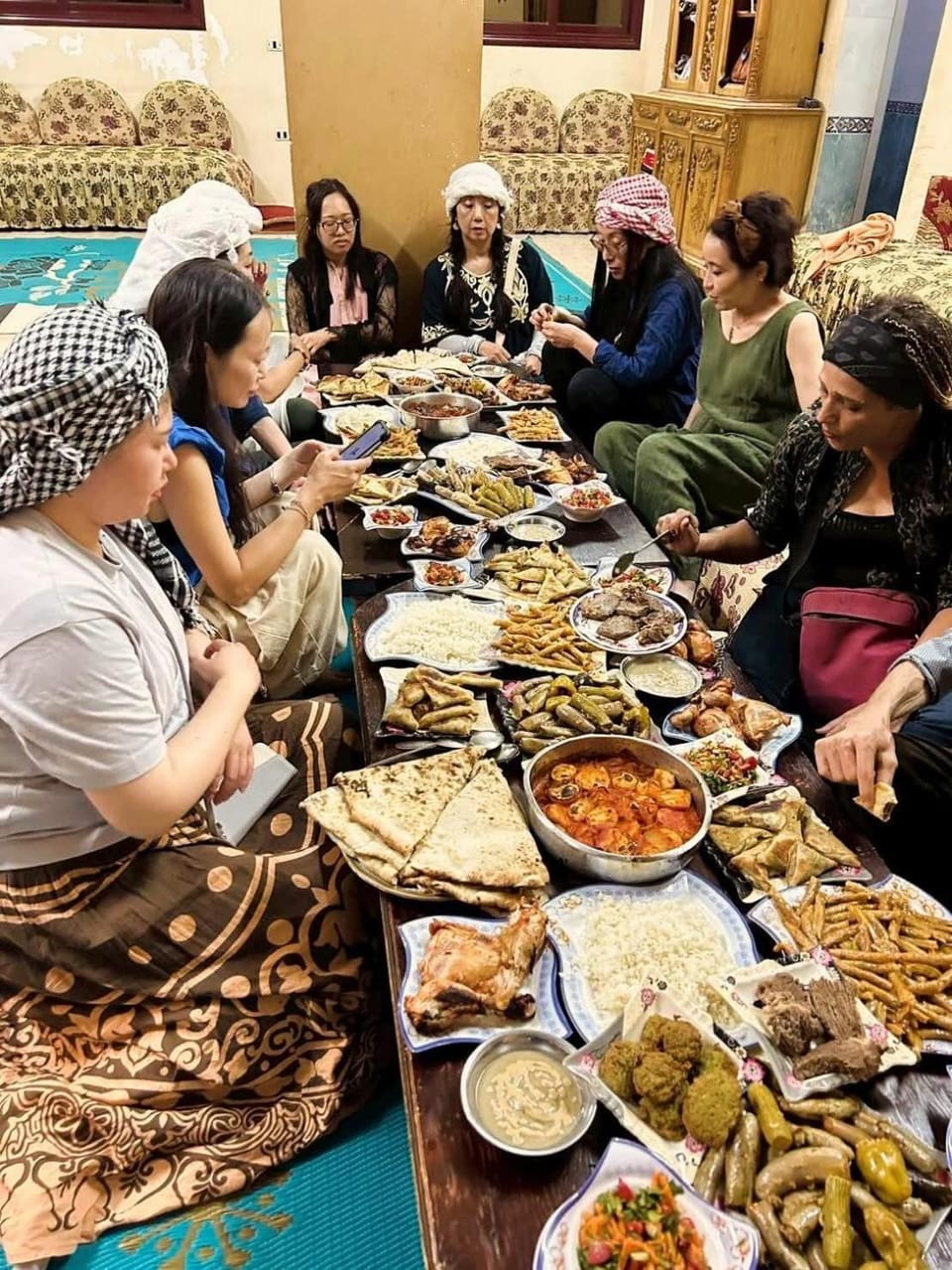 People, Lunch, group of guests