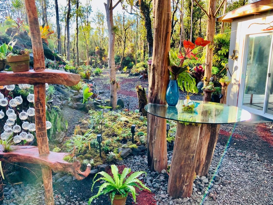 Exotic Garden cottage at amazing volcano fissure Country House in Mountain View