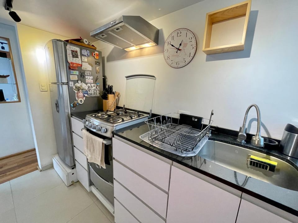 Kitchen or kitchenette, oven, stove