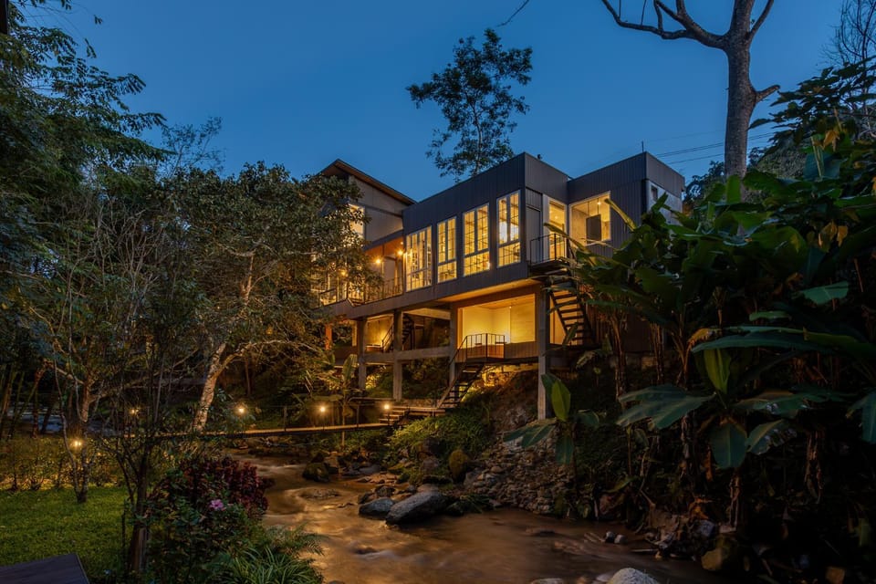Property building, Night, Natural landscape