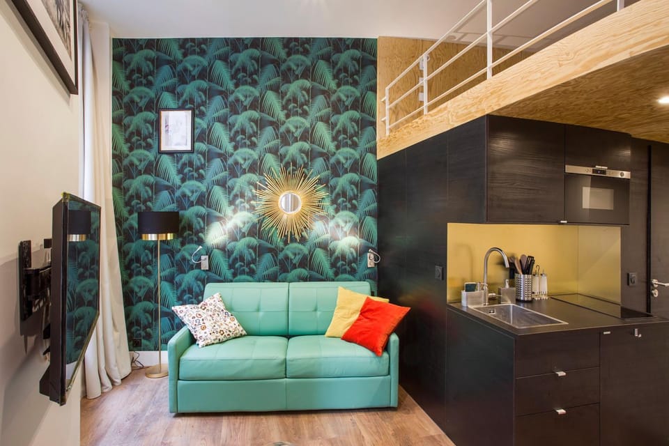 Bed, Coffee/tea facilities, Kitchen or kitchenette, Seating area
