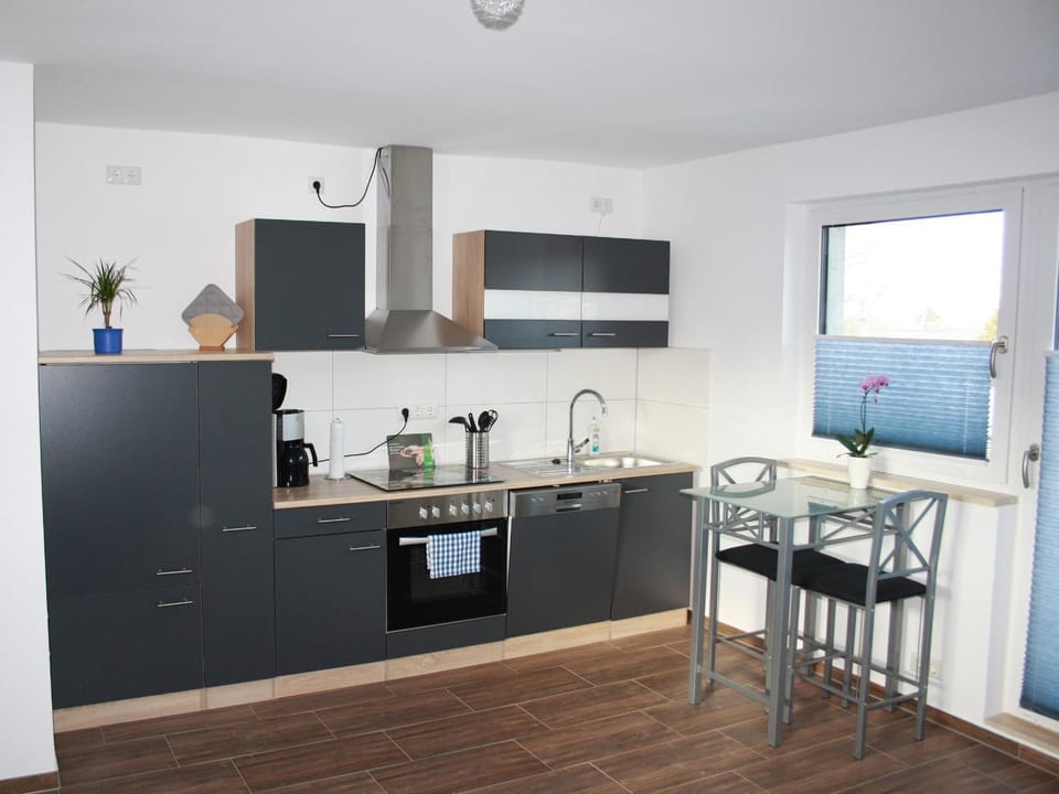 Kitchen or kitchenette, Dining area, dishwasher, stove