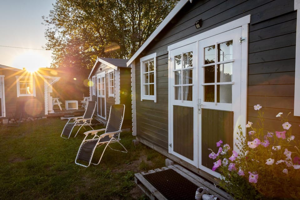 Garden view, Sunset
