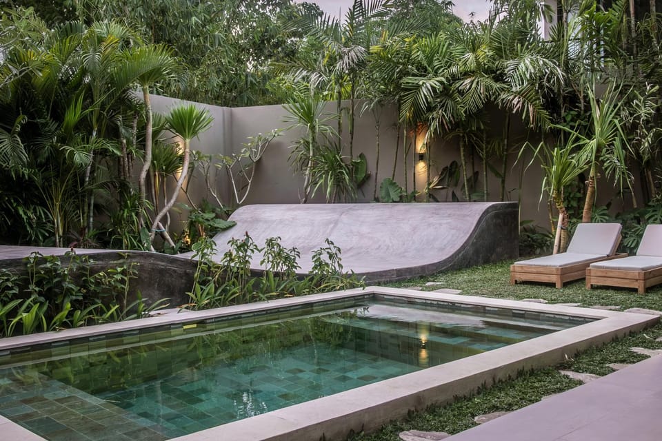 Garden, Pool view, Swimming pool, sunbed