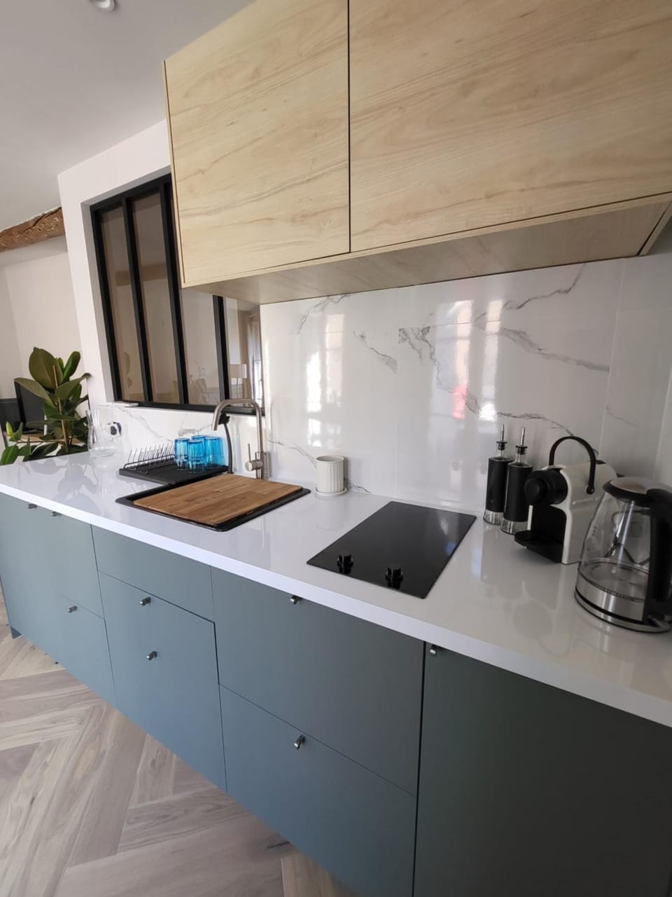 Coffee/tea facilities, Kitchen or kitchenette, minibar, stove