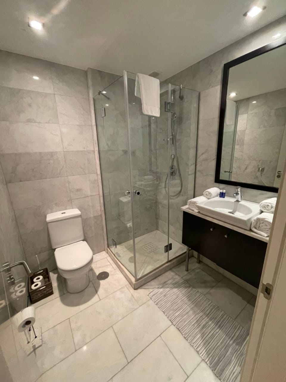 Shower, Toilet, Bathroom, towels