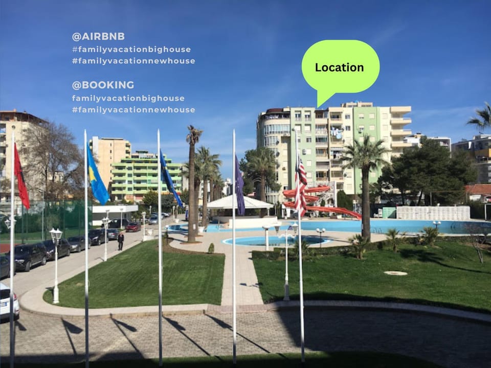 Property building, Natural landscape, Swimming pool, Location
