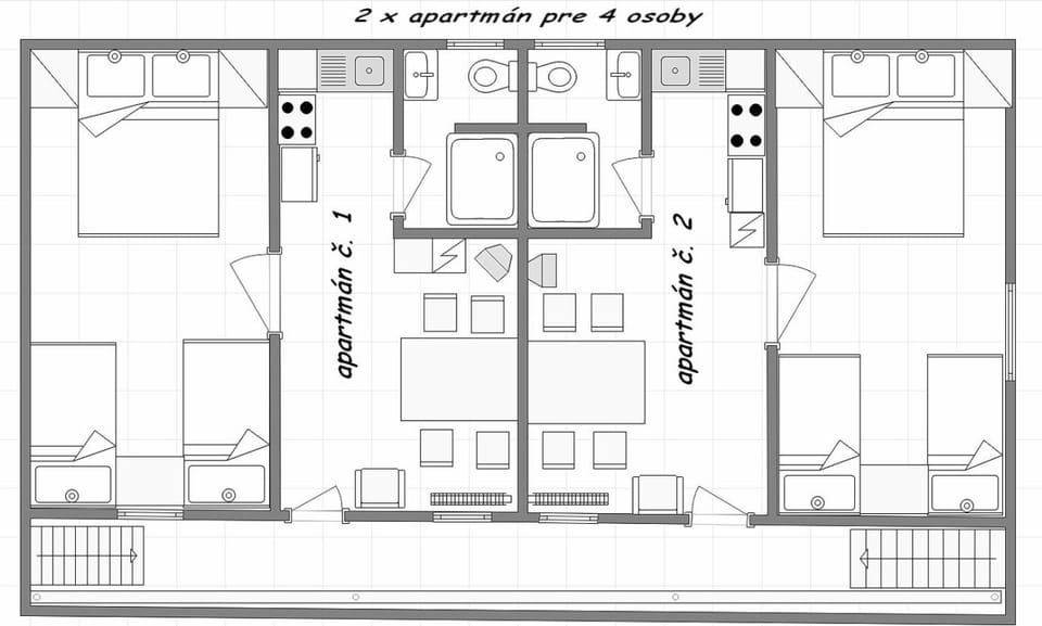 Photo of the whole room, Floor plan
