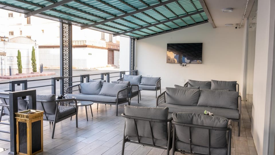 Patio, Communal lounge/ TV room, Day, View (from property/room), Balcony/Terrace, Seating area