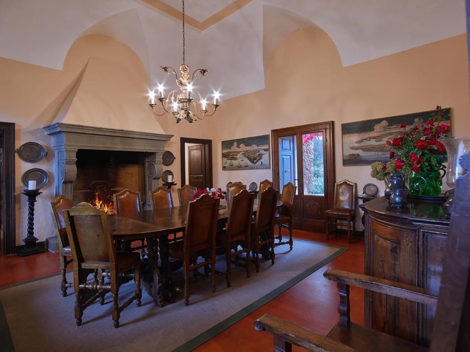 Living room, Dining area, flat iron